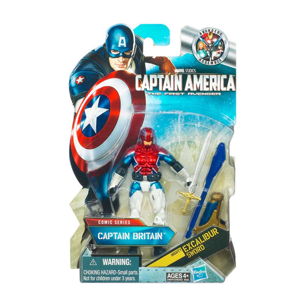 Captain America The First Avenger Movie Series - Comic Series Captain Britain [DAMAGED PACKAGING]