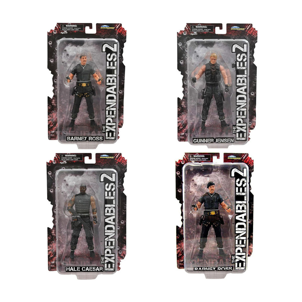 Diamond Select Toys: Expendables 2 - Set of 4 Figures (Damaged Packaging)