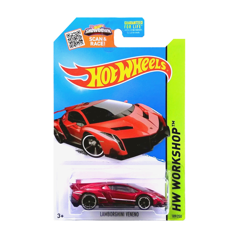 Hot Wheels 2014: Lamborghini Veneno - HW Workshop Long Card 189/250