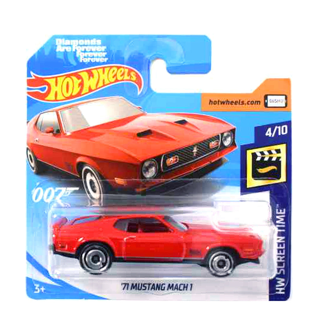 Hot Wheels 2019: James Bond 007 Diamonds Are Forever '71 Mustang Mach 1 - HW Screen Time 4/10 Short Card 2/250 (DAMAGED PACKAGING)