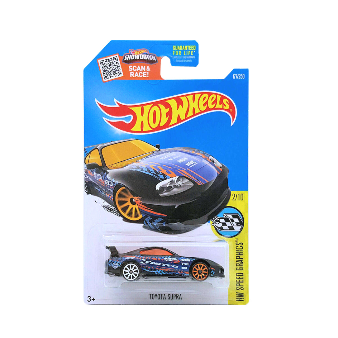 Hot Wheels 2016: Toyota Supra - HW Speed Graphics - 2/10 Long Card 177/250