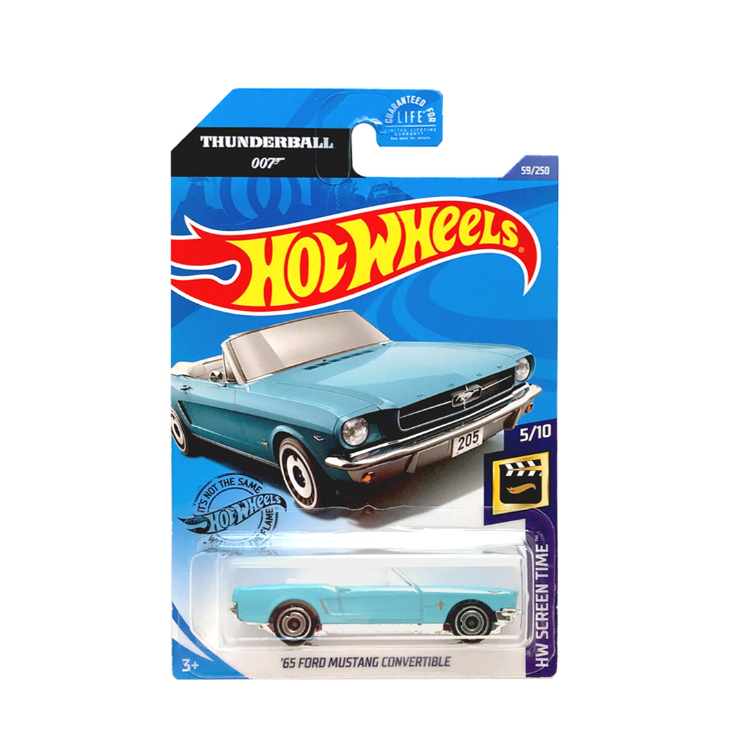 Hot Wheels 2020: James Bond 007 Thunderball '65 Ford Mustang Convertible - HW Screen Time 5/10 Long Card 59/250