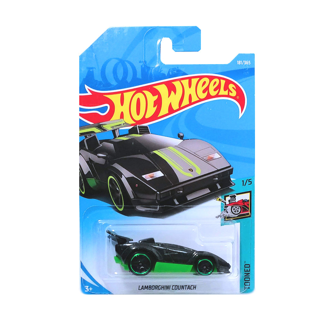 Hot Wheels 2018: Lamborghini Countach - Tooned 1/10 Long Card 181/365