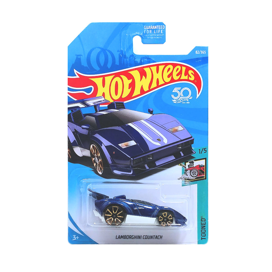 Hot Wheels 2018: Lamborghini Countach - Tooned 1/5 Long Card 82/365
