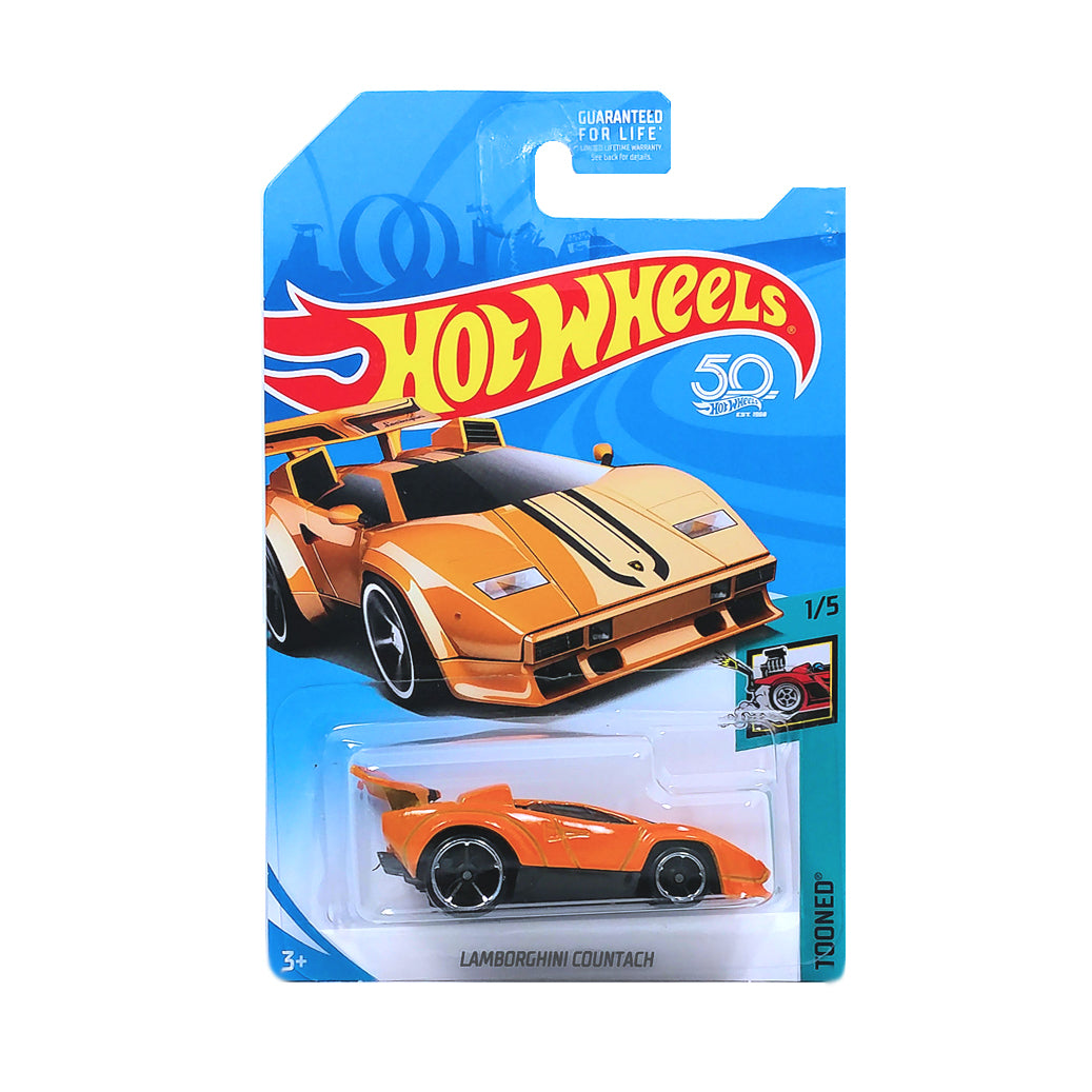 Hot Wheels 2018: Lamborghini Countach - Tooned 1/5 Long Card