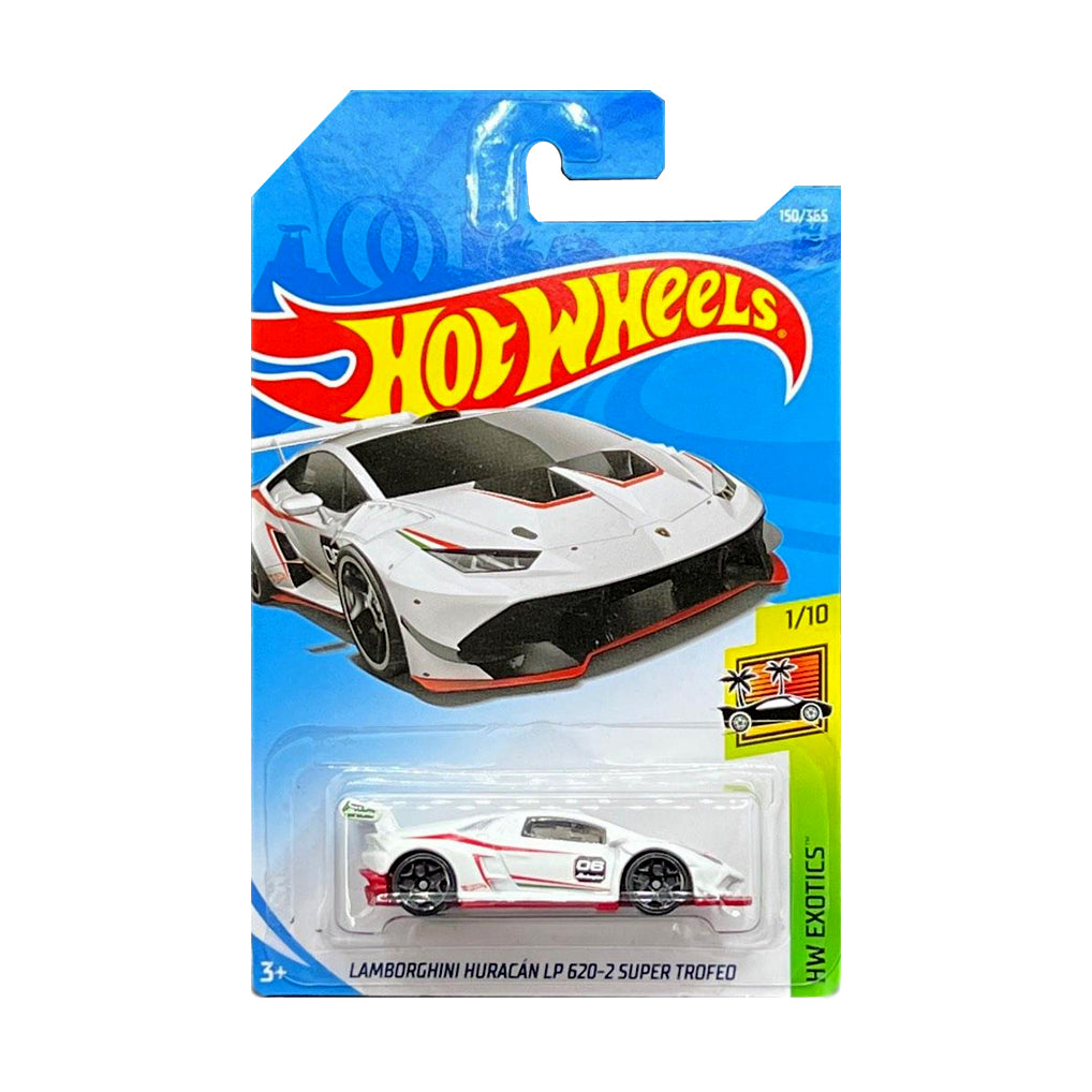 Hot Wheels 2018: Lamborghini Huracan LP 620 Z Super Trofeo - HW Exotics 1/10 Long Card 150/365