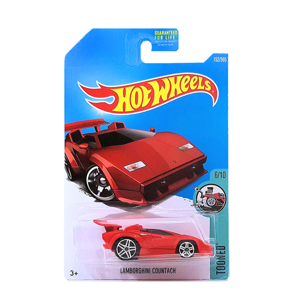 Hot Wheels 2018: Lamborghini Countach - Tooned 6/10 Long Card 152/365