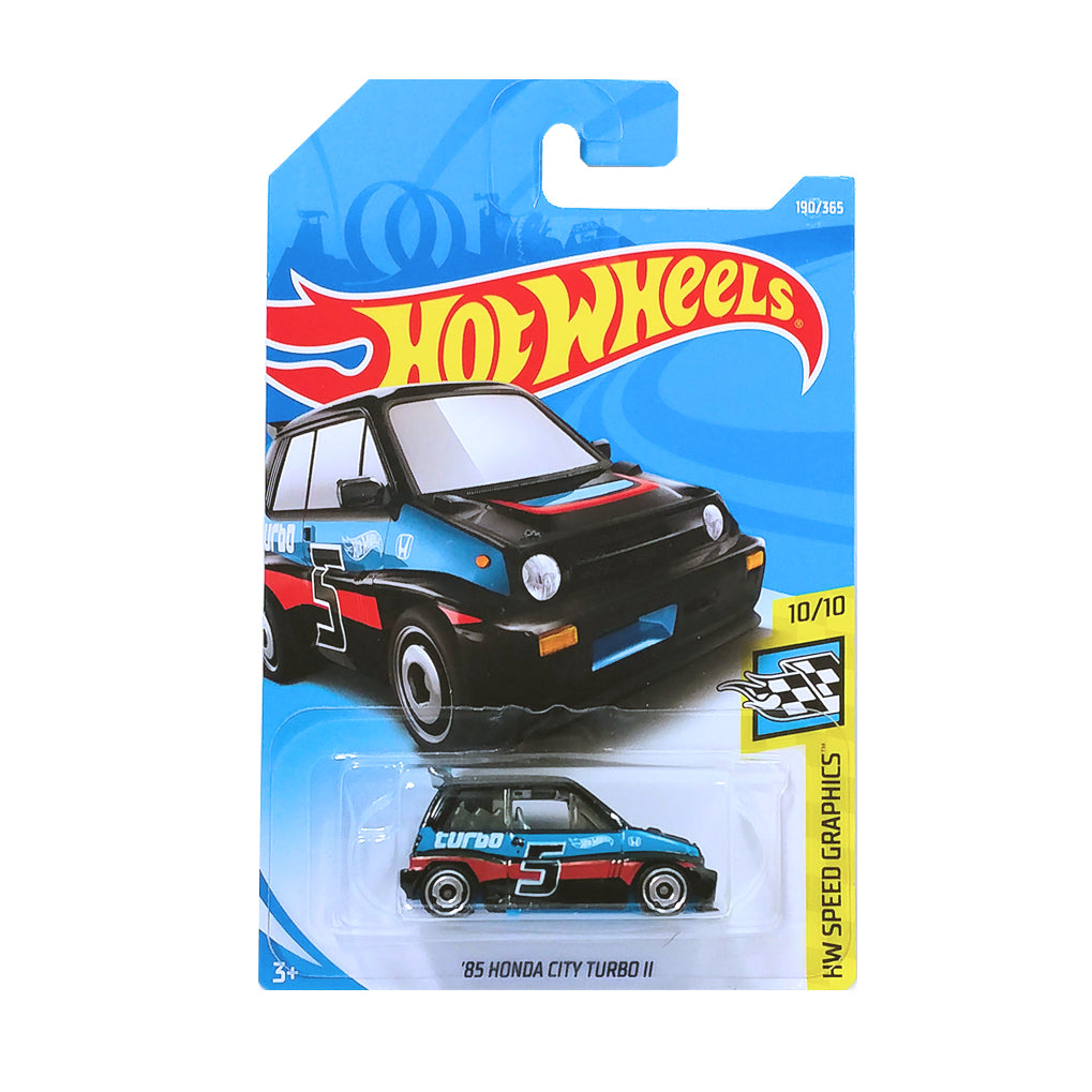 Hot Wheels 2019: Custom '85 Honda City Turbo II - HW Speed Graphics 10/10 Long Card 190/365