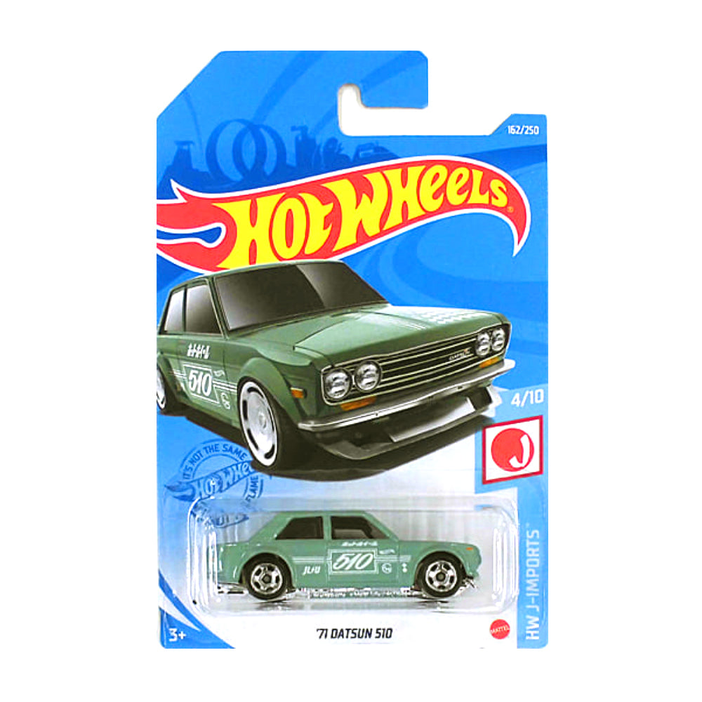 Hot Wheels 2021: '71 Datsun 510 - HW J-Imports 4/10 Long Card 204/250
