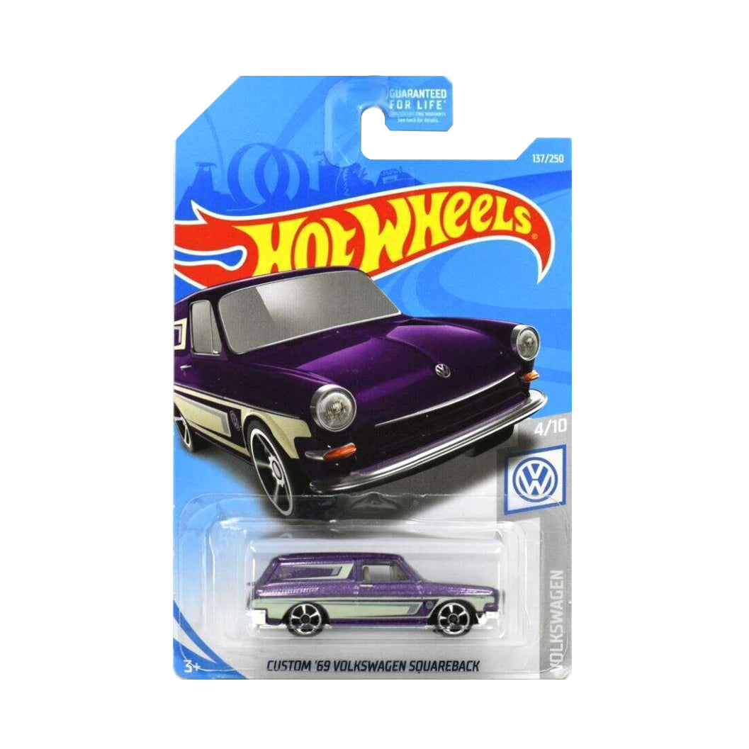 Hot Wheels 2019: Custom '69 Volkswagen Squareback - Volkswagen 4/10 Long Card 137/250