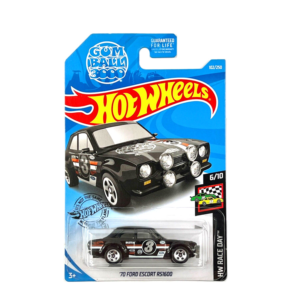 Hot Wheels 2019: Gumball Racing '70 Ford Escort RS1600 - HW Race Day 6/10 Long Card 102/250