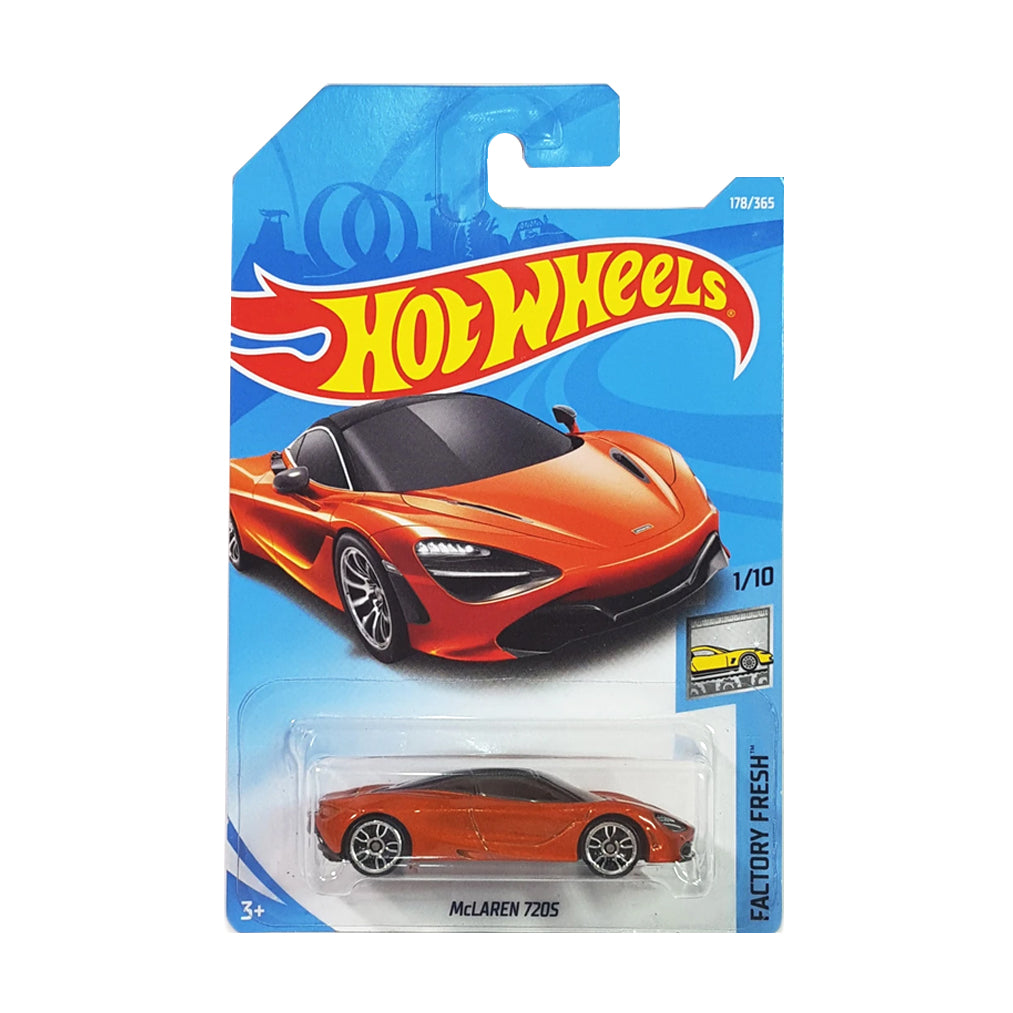 Hot Wheels 2019: McLaren 720s - Factory Fresh 1/10 Long Card 178/365