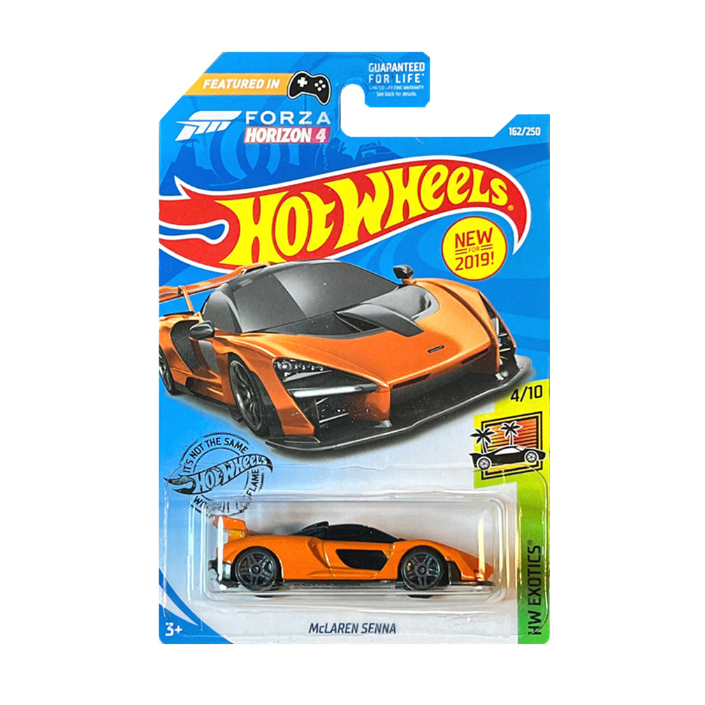 Hot Wheels 2019: McLaren Senna- HW Exotics 4/10 Long Card 162/250