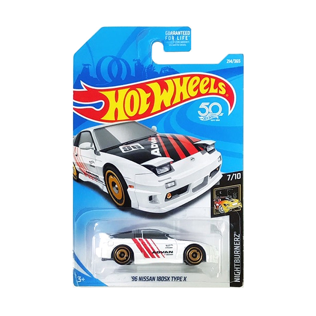 Hot Wheels 2019: '96 Nissan 180SX Type X - Nightburnerz 7/10 Long Card 214/365