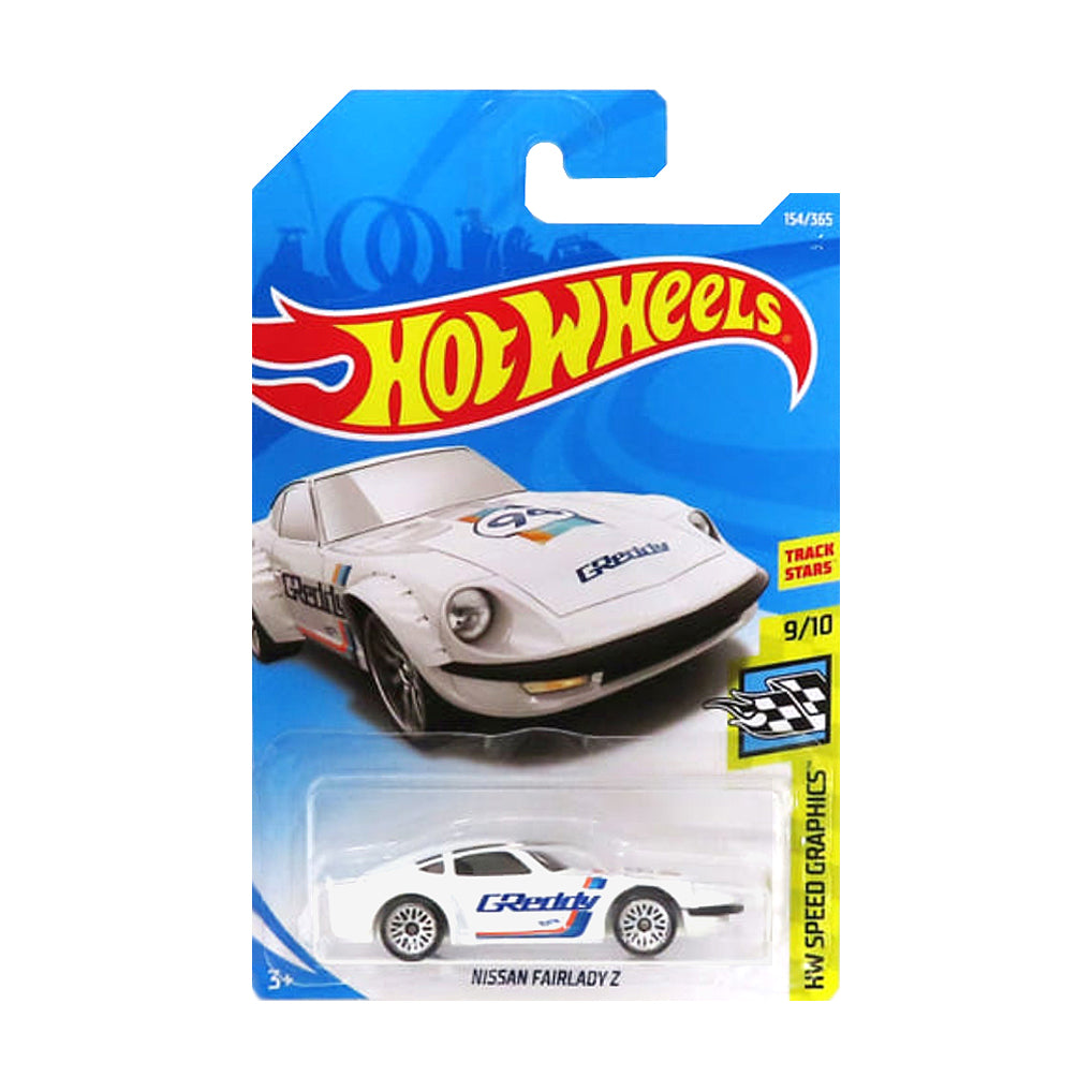 Hot Wheels 2019: Nissan Fairlady Z - HW Speed Graphics 9/10 Long Card 154/365