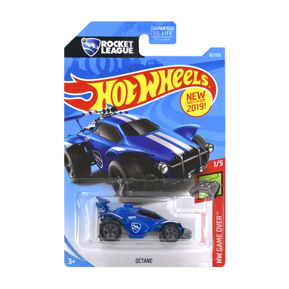 Hot Wheels 2019: Rocket League Octane - HW Game Over 1/5 Long Card 92/250
