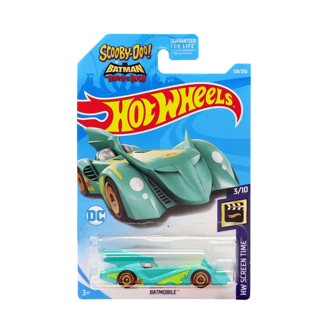 Hot Wheels 2019: Scooby Doo! & Batman The Brave And The Bold Batmobile - HW Screen Time 3/10 Long Card 128/250