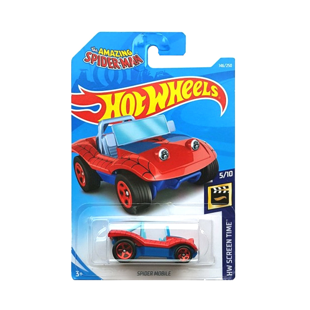 Hot Wheels 2019: The Amazing Spider-Man Spidermobile - HW Screen Time 5/10 Long Card 146/250