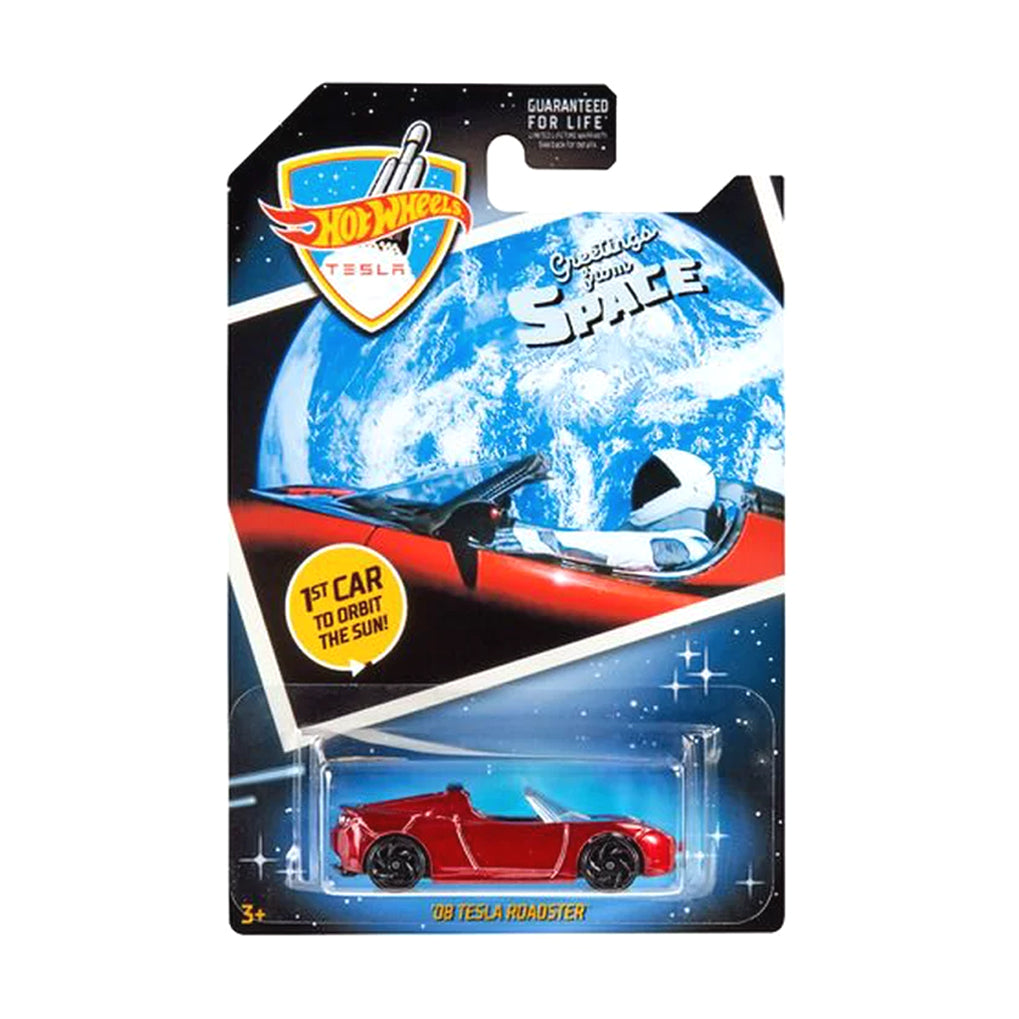 Hot Wheels 2019: '08 Tesla Roadster - 1st Car in Space Long Card