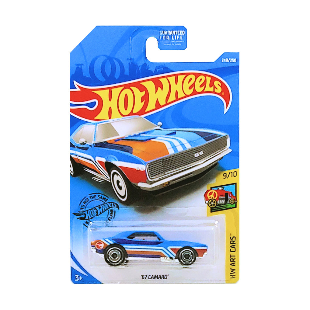 Hot Wheels Treasure Hunt 2018: '67 Camaro - HW Art Cars 1/10 Long Card 248/250