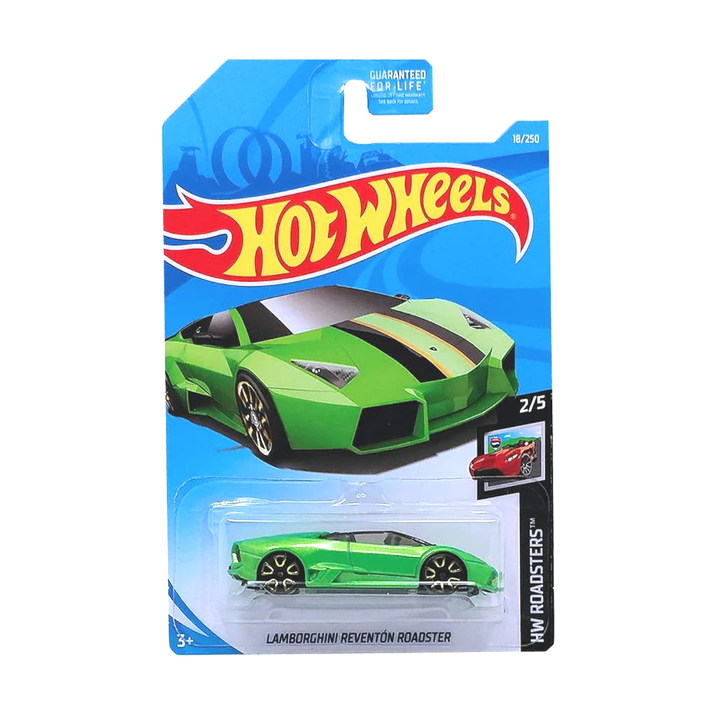 Hot Wheels 2019: Lamborghini Reventon Roadster - HW Roadsters 2/5 Long Card 18/250