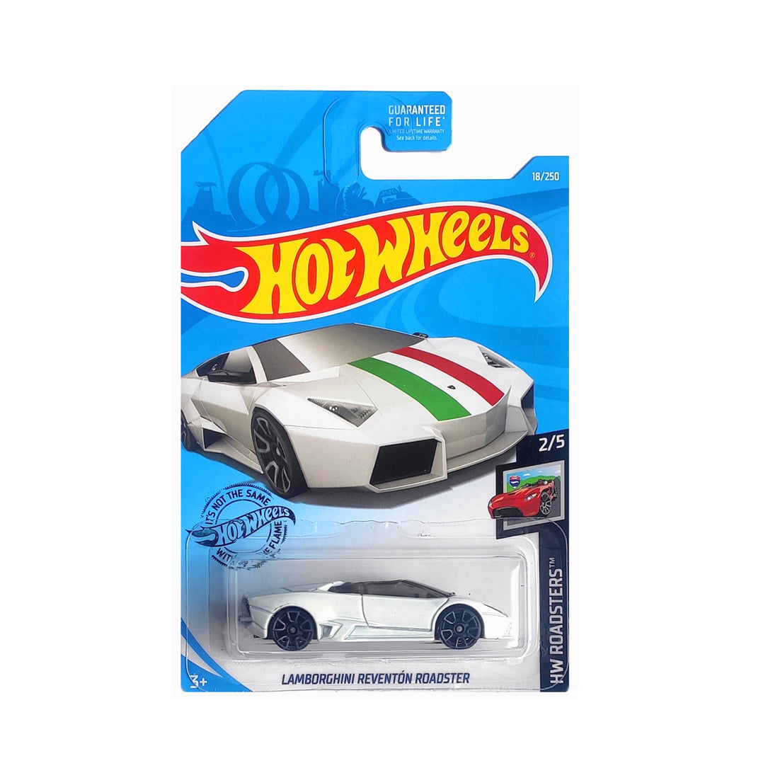 Hot Wheels 2019: Lamborghini Reventon Roadster - HW Roadsters 2/5 Long Card 18/250