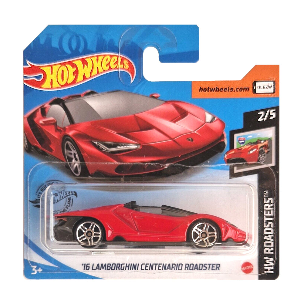 Hot Wheels 2020: '16 Lamborghini Centenario Roadster - HW Roadsters 2/5 Short Card 170/250