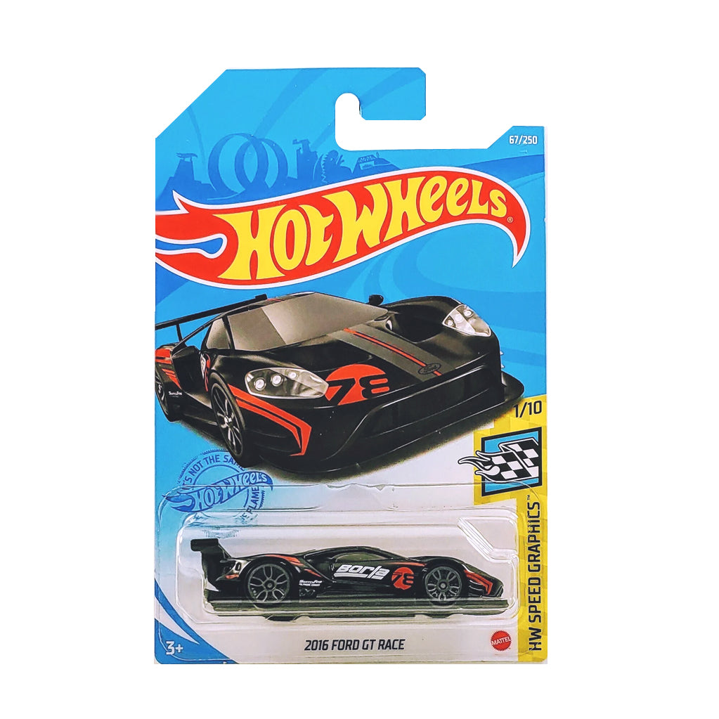 Hot Wheels 2021: 2016 Ford GT Race- Speed Graphics 1/10 Long Card 67/250