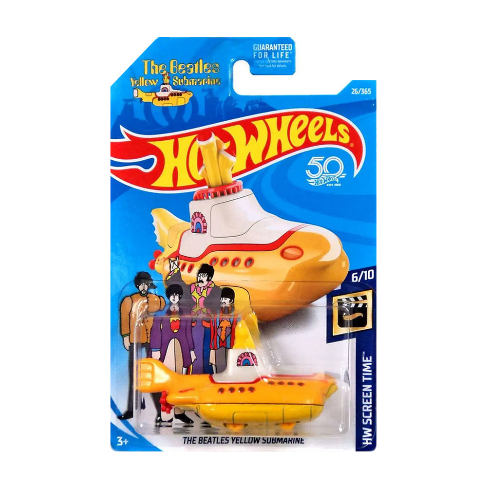 Hot Wheels 2020: The Beatles Yellow Submarine - HW Screen Time 6/10 Long Card 26/365