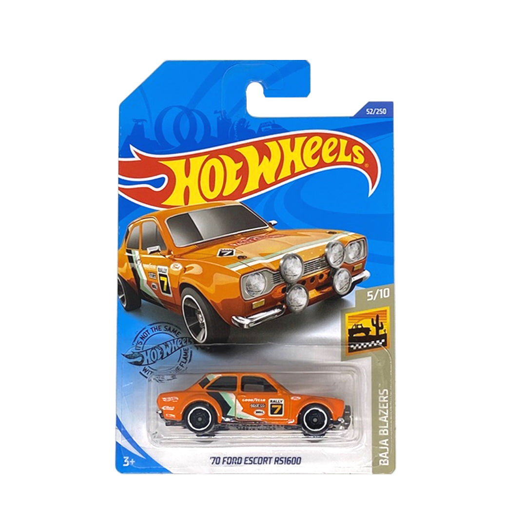 Hot Wheels 2020: '70 Ford Escort 1600RS - Baja Blazers 5/10 Long Card 52/250