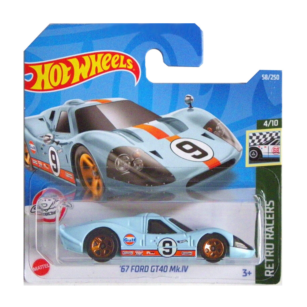 Hot Wheels 2022: '67 Ford GT40 MK.IV - Retro Racers 4/10 Short Card 58/250