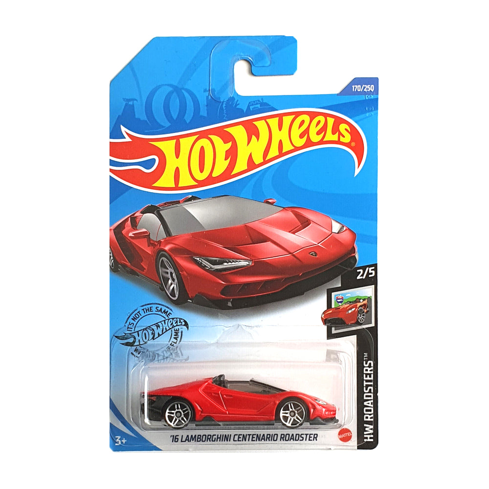 Hot Wheels 2020: '16 Lamborghini Centenario Roadster - HW Roadsters 2/10 Long Card 170/250