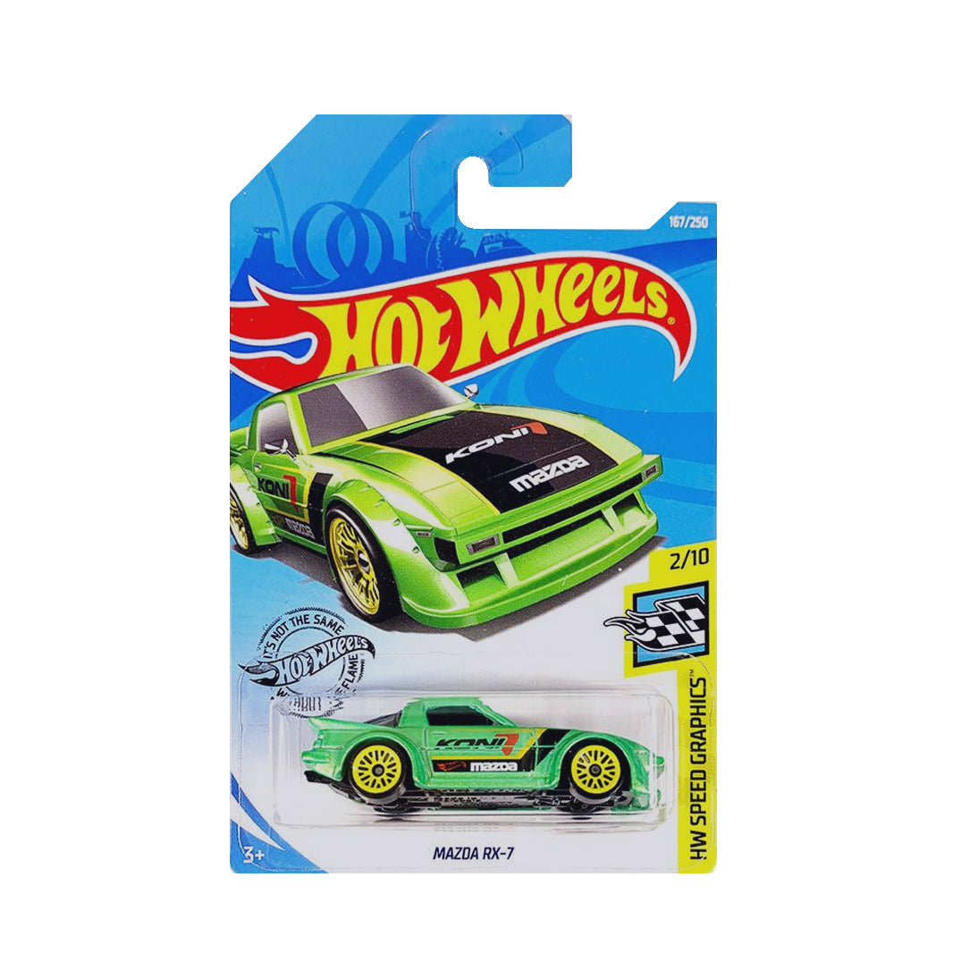 Hot Wheels 2020: 'Mazda RX-7 - HW Speed Graphics 2/10 Long Card 167/250
