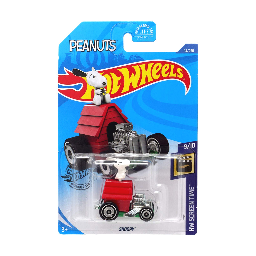 Hot Wheels 2020: Peanuts Snoopy - HW Screen Time 9/10 Long Card 14/250