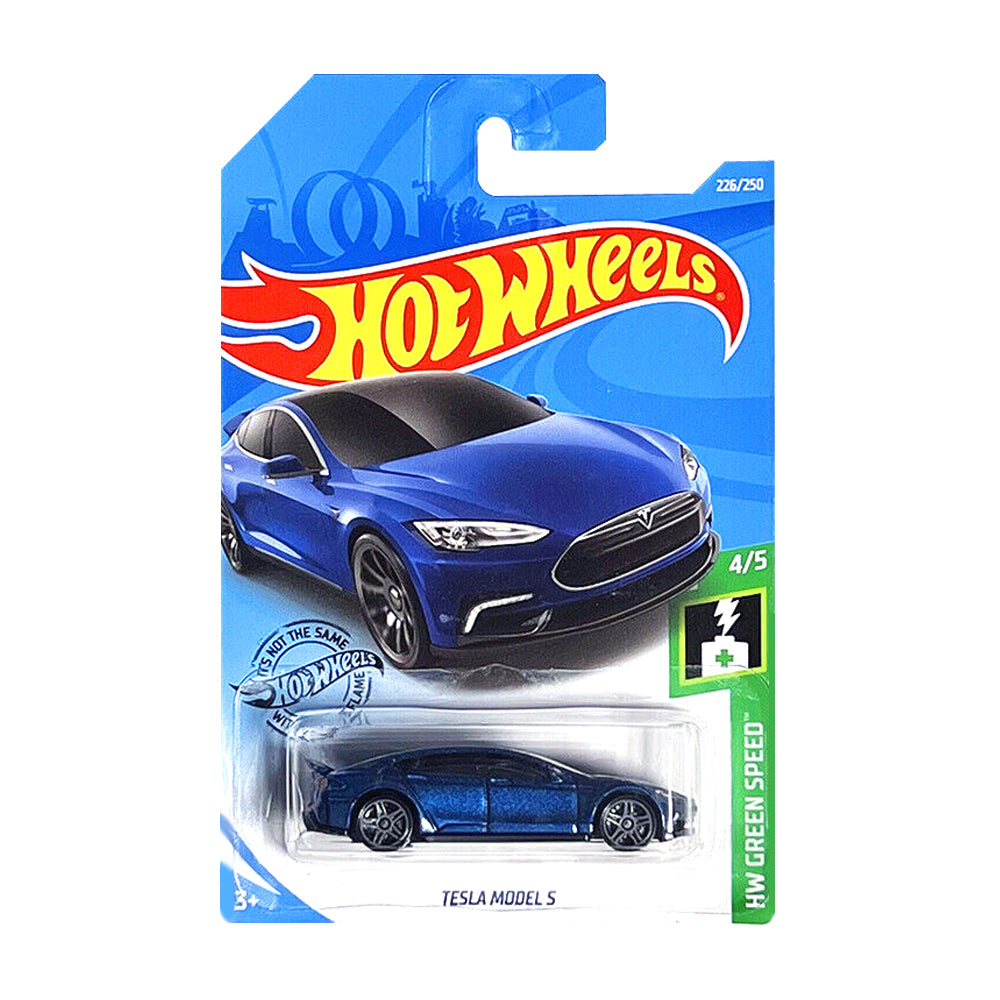 Hot Wheels 2020: Tesla Model S - HW Green Speed 4/5 Long Card 226/250