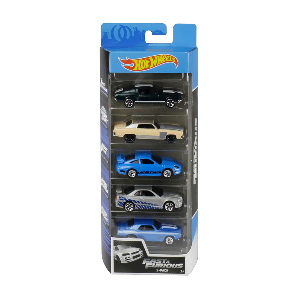 Hot Wheels 5-pack: Fast and Furious (2020) - '69 Camaro, Nissan Skyline GT-R34, Porsche 911 GT3 RS, '70 Monte Carlo, '67 Custom Mustang