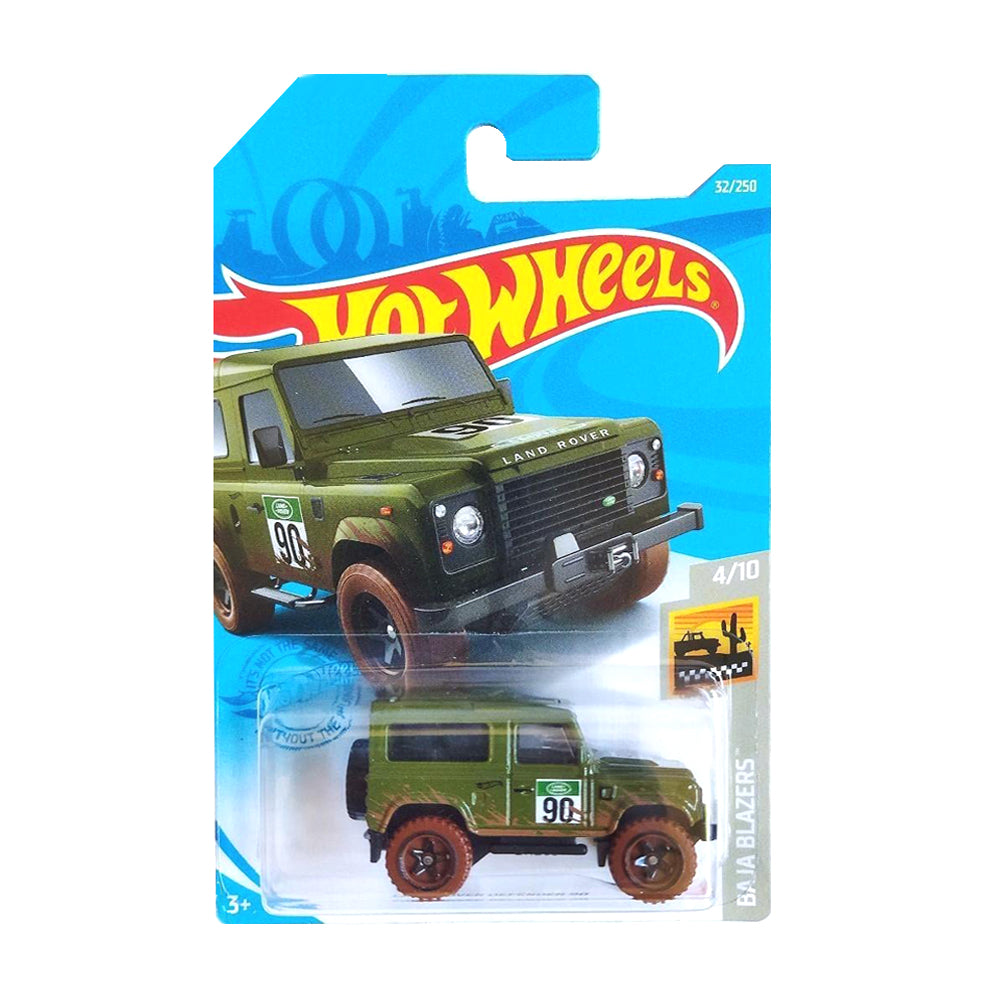 Hot Wheels 2021: Land Rover Defender 90 - 4/10 Baja Blazers Long Card 50/250