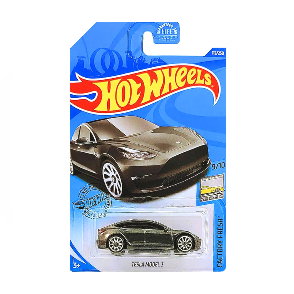 Hot Wheels 2020: Tesla Model 3 - Factory Fresh 9/10 Long Card 112/250
