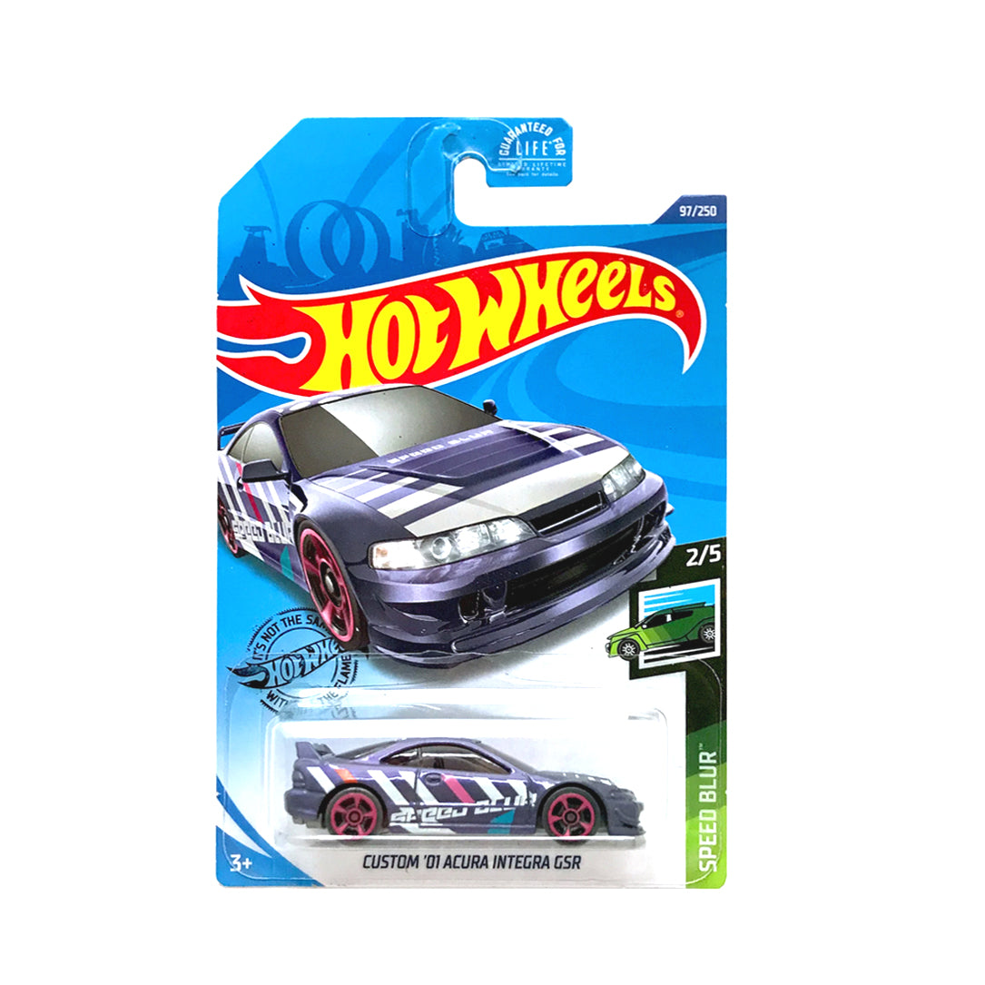 Hot Wheels 2020: Custom '01 Acura Integra GSR - Speed Blur 2/5 Long Card 97/250