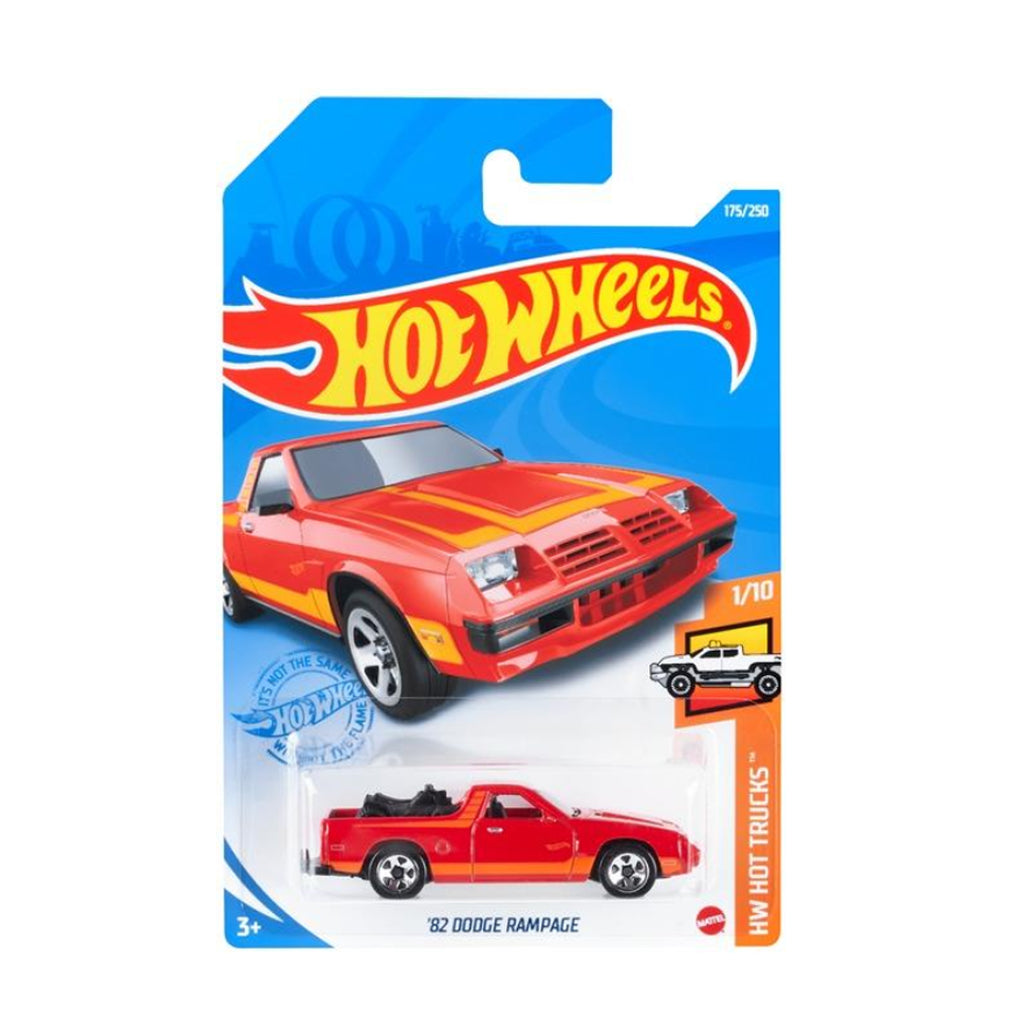 Hot Wheels 2021: '82 Dodge Rampage HW Hot Trucks 1/10 Long Card 175/250
