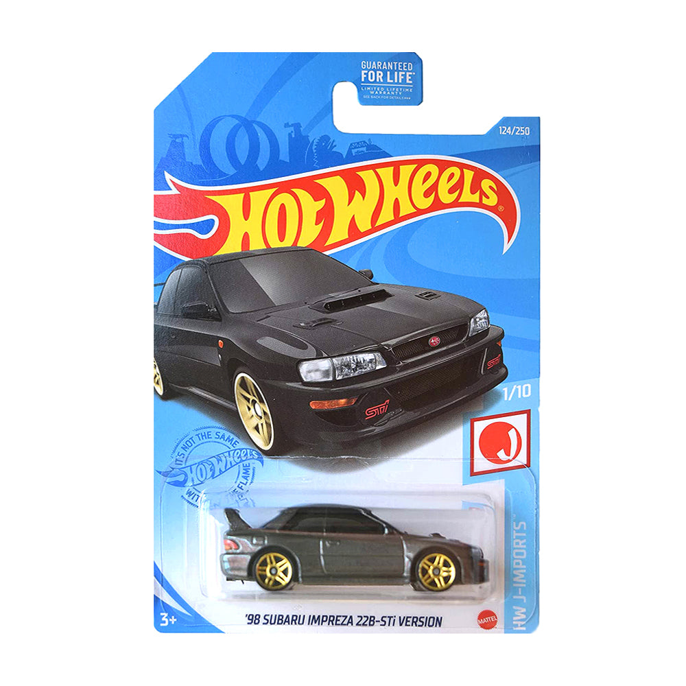 Hot Wheels 2021: '98 Subaru Impreza 22B STi-Version - HW J-Imports 1/10 Long Card 124/250