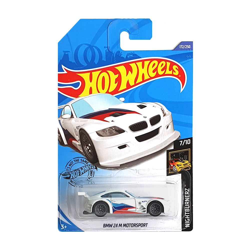 Hot Wheels 2020: BMW Z4 M Motorsport Nightburnerz 7/10 Long Card 172/250