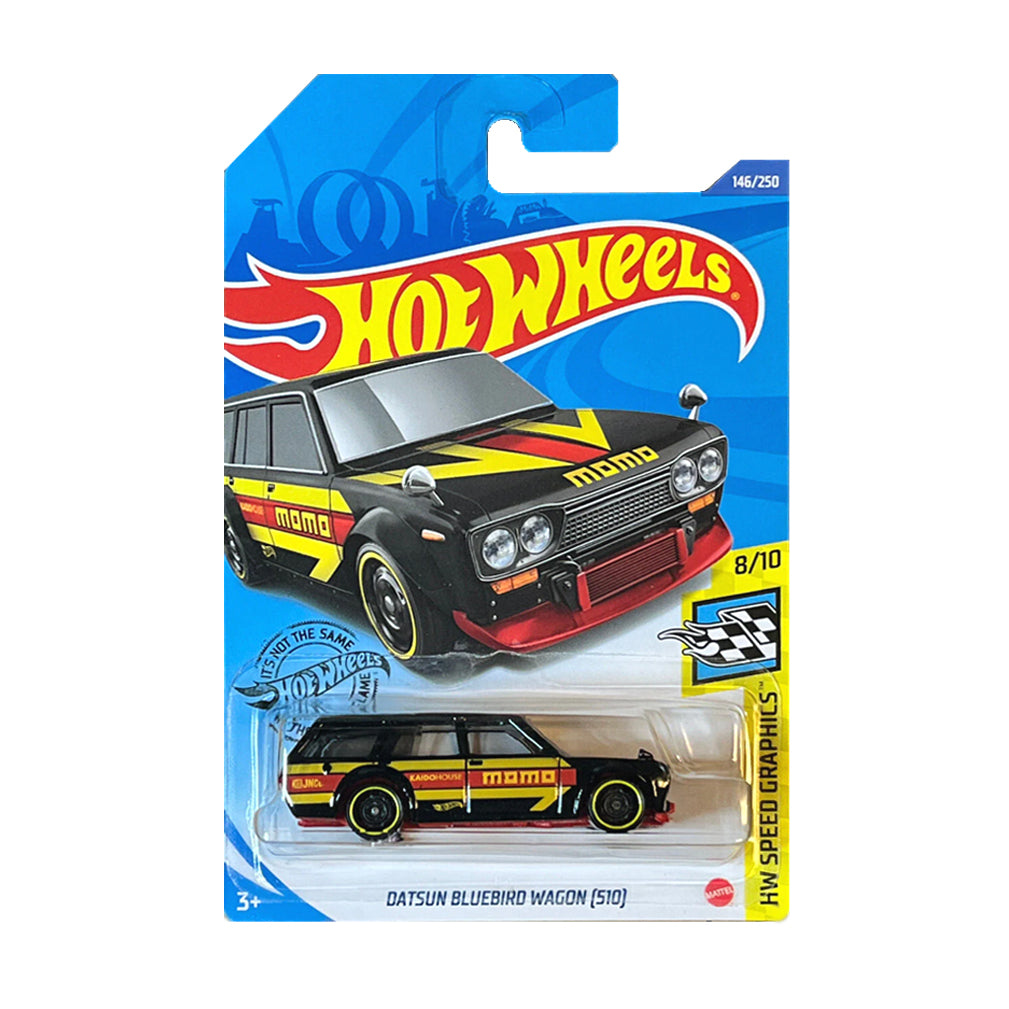 Hot Wheels 2020: Datsun Bluebird Wagon (510) - HW Speed Graphics 8/10 Long Card 246/250