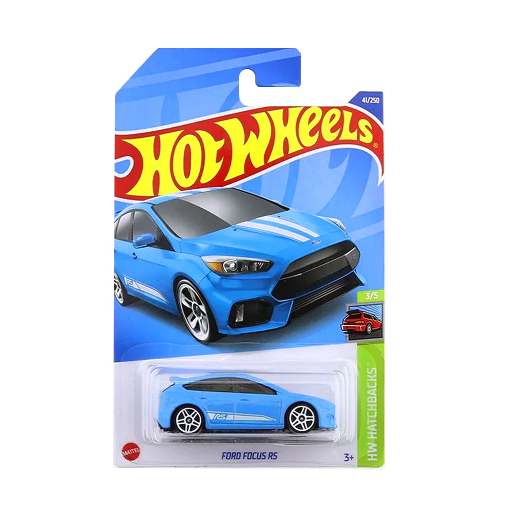 Hot Wheels 2022: Ford Focus RS- HW Hatchbacks 3/5 Long Card 41/250