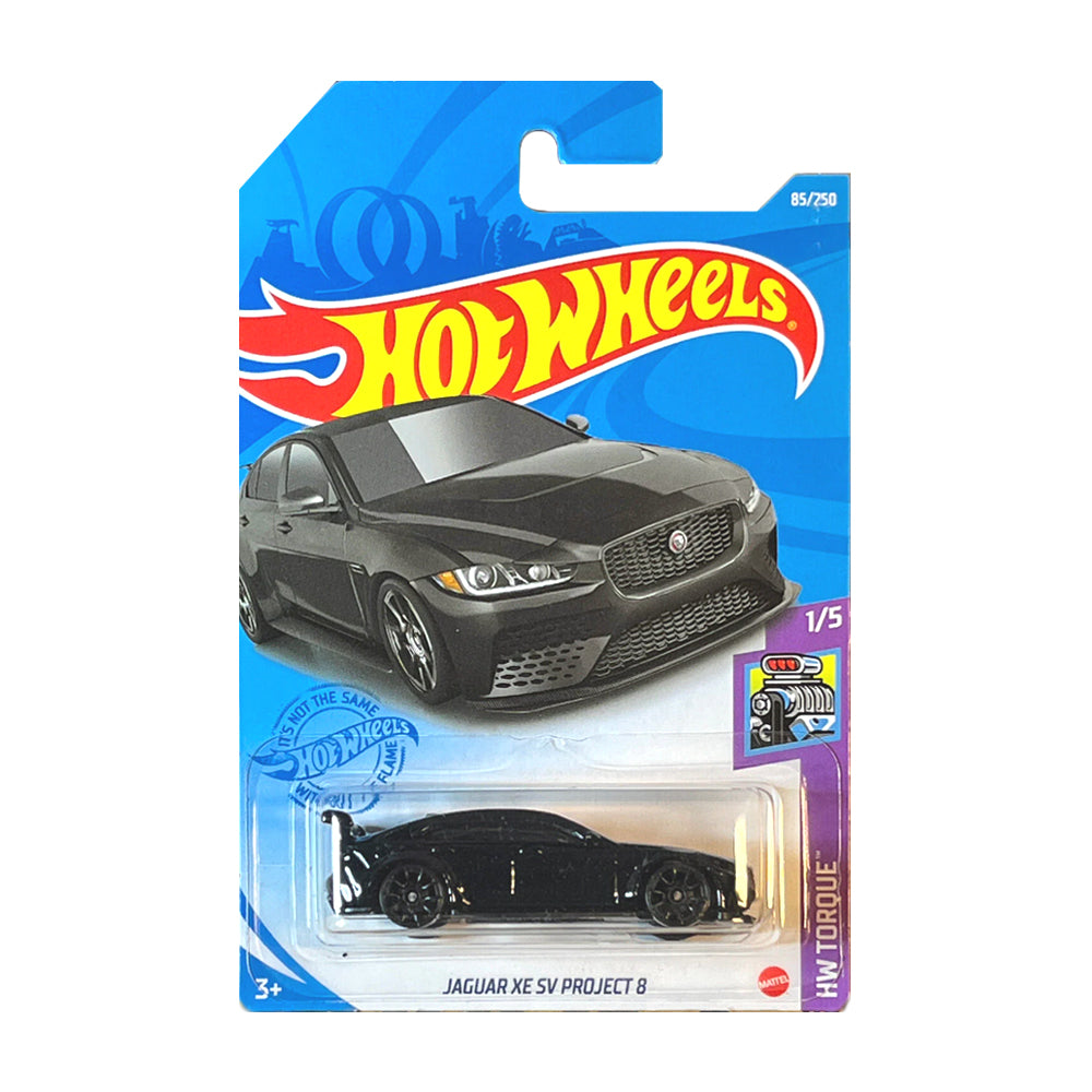 Hot Wheels 2021: Jaguar XE SV Project 7 - HW Torque 1/5 Long Card 85/250