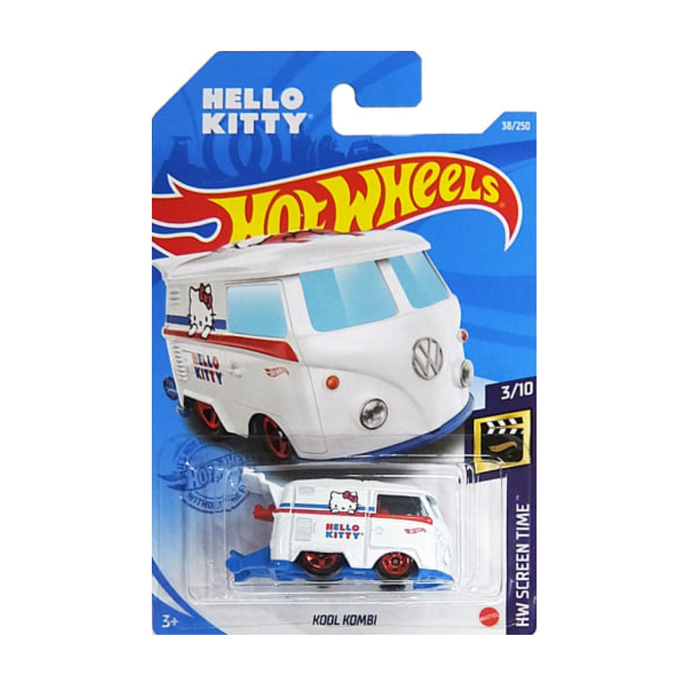 Hot Wheels 2021: Hello Kitty Kool Kombi - HW Screen Time 3/10 Long Card 38/250