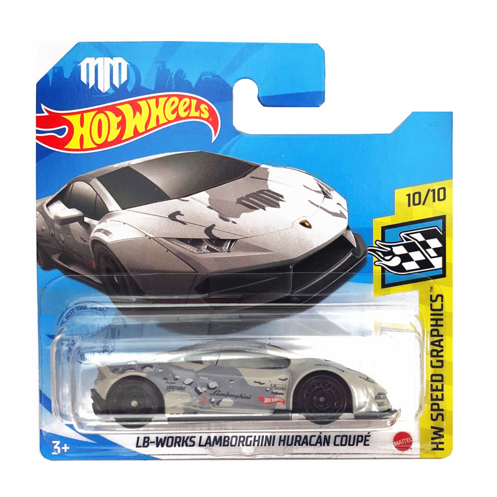 Hot Wheels 2021: Lamborghini LB-Works Lamborghini Huracan Coupe - HW Speed Graphics 10/10 Short Card 197/250