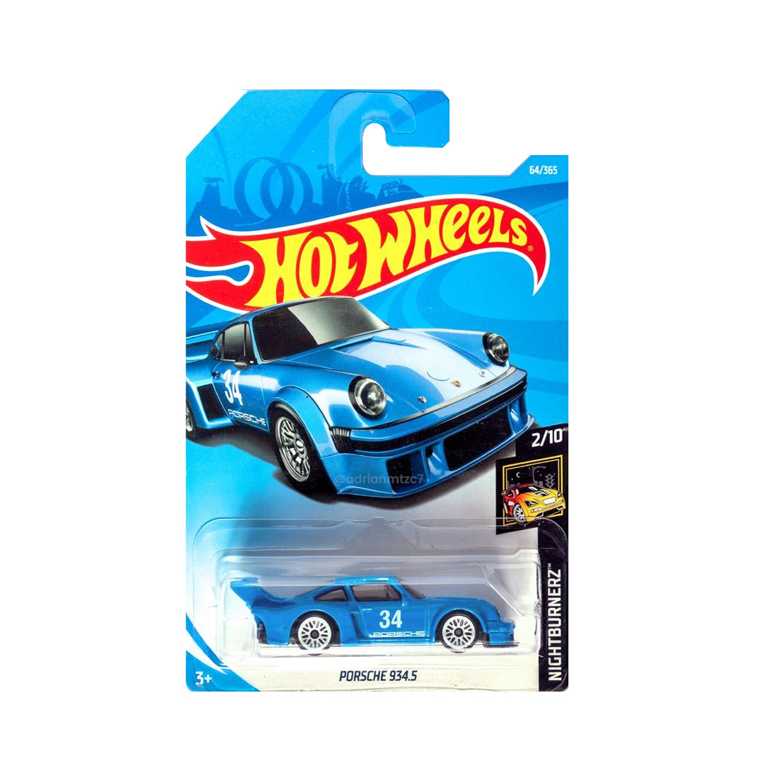 Hot Wheels 2018: Porsche 934.5 - Nightburnerz 2/10 Long Card 64/250