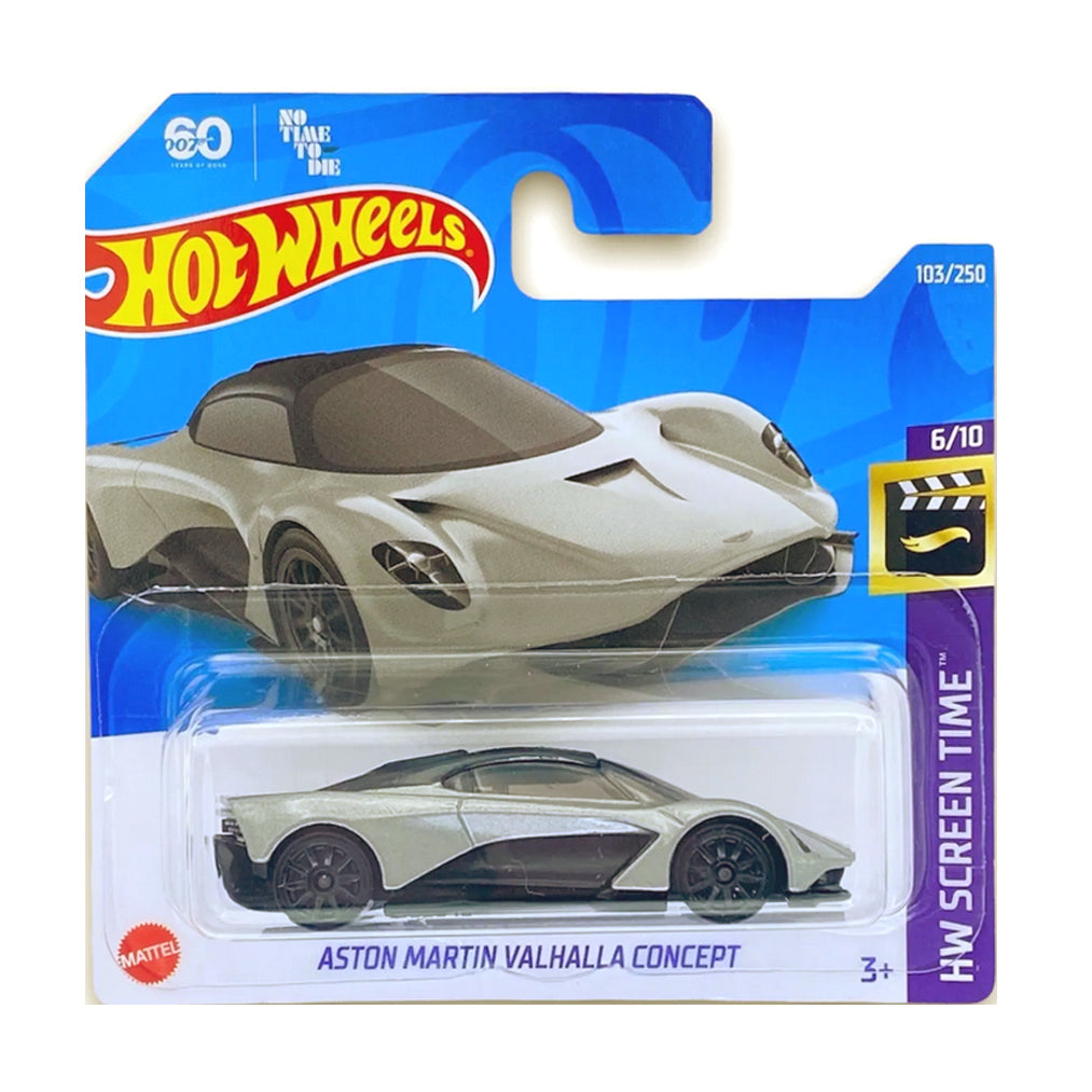 Hot Wheels 2022: James Bond 007 No Time To Die Aston Martin Valhalla Concept - HW Screen Time 6/10 Short Card 103/250