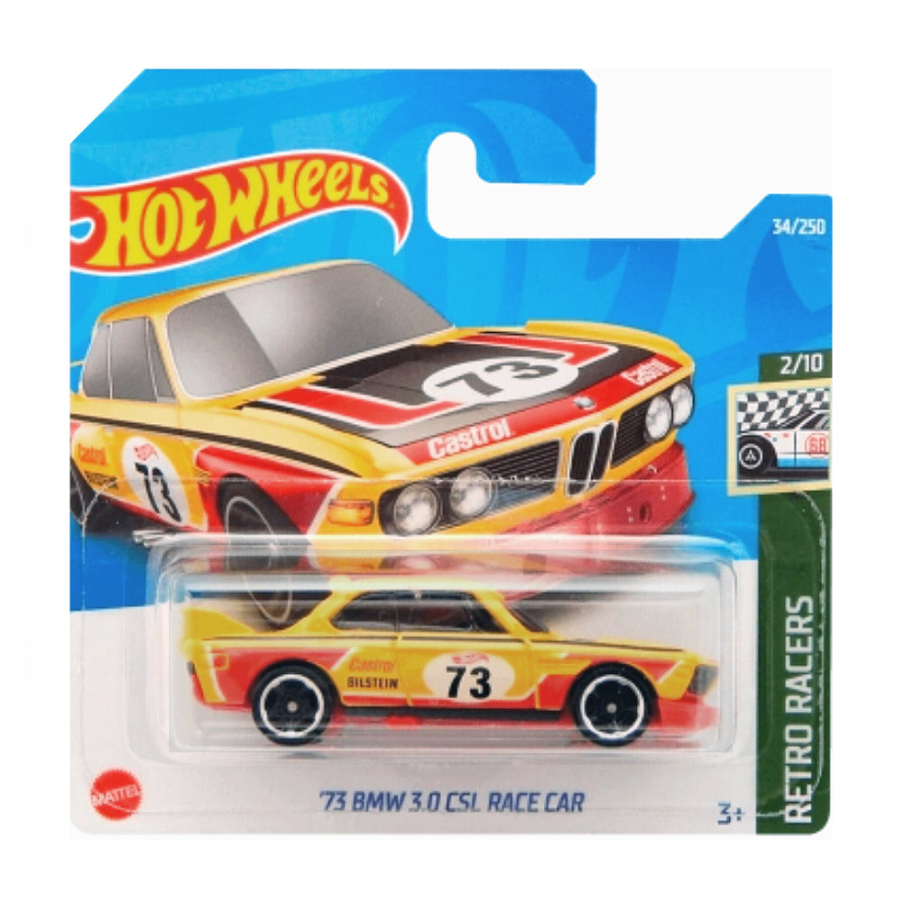 Hot Wheels 2022: '73 BMW 3.0 CSL Race Car - Retro Racers 2/10 Short Card 34/250